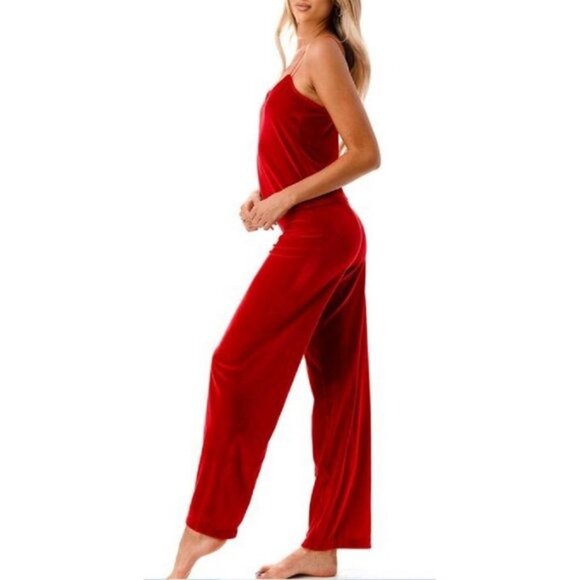 Pajama Gram Ruby Velour 2 Pc. Pajama Lounge MEDIUM (899) - Picture 8 of 13